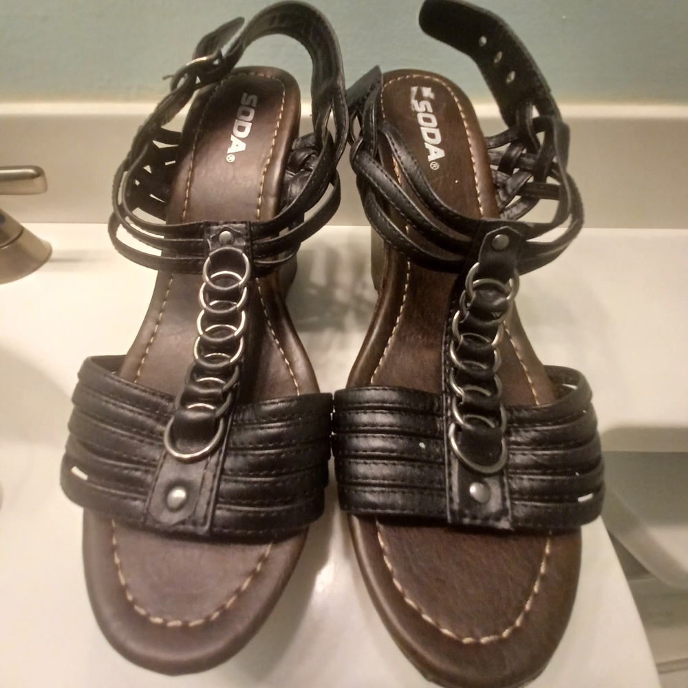 Strappy Wedges